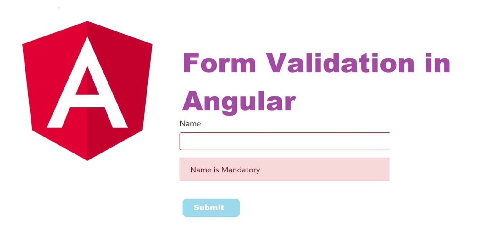 Form Validation In Angular Thecodebuzz