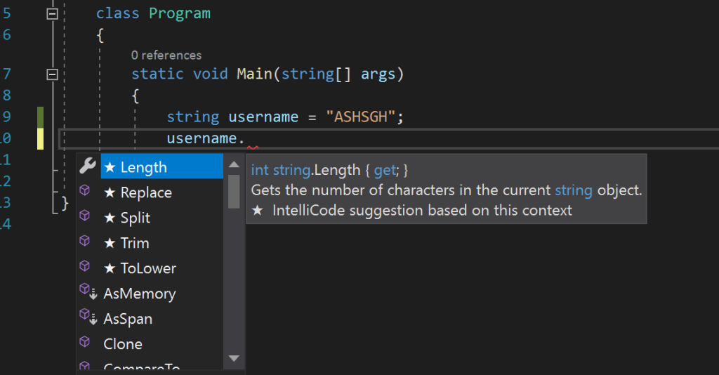 Visual Studio IntelliCode - Code Development using AI | TheCodeBuzz