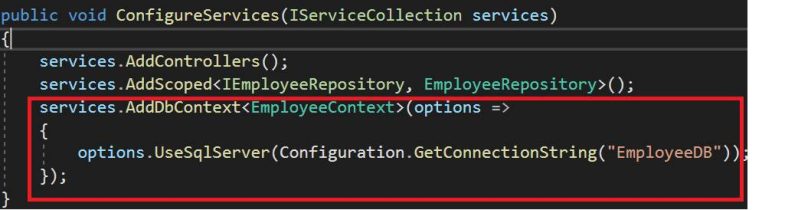 Configure Dbcontext In Entity Framework Asp Net Core Best Practices Thecodebuzz