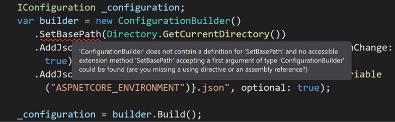 .net 6 configurationbuilder setbasepath