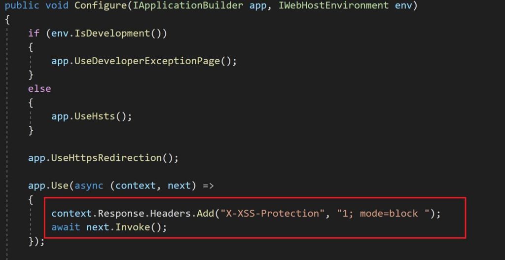 Add X-XSS-Protection header