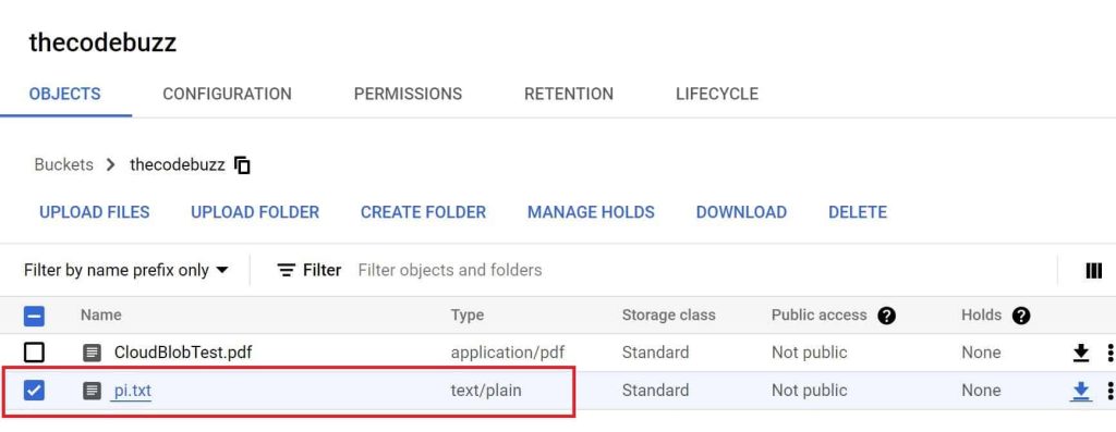 Python Read files Google Cloud Storage