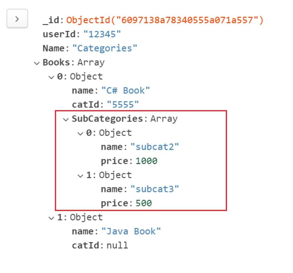 InsertPush an element into a nested array