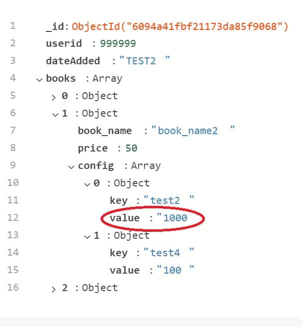 MongoDB Update nested array