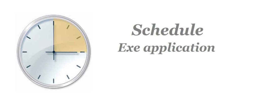 Schedule Exe using Windows Task Scheduler