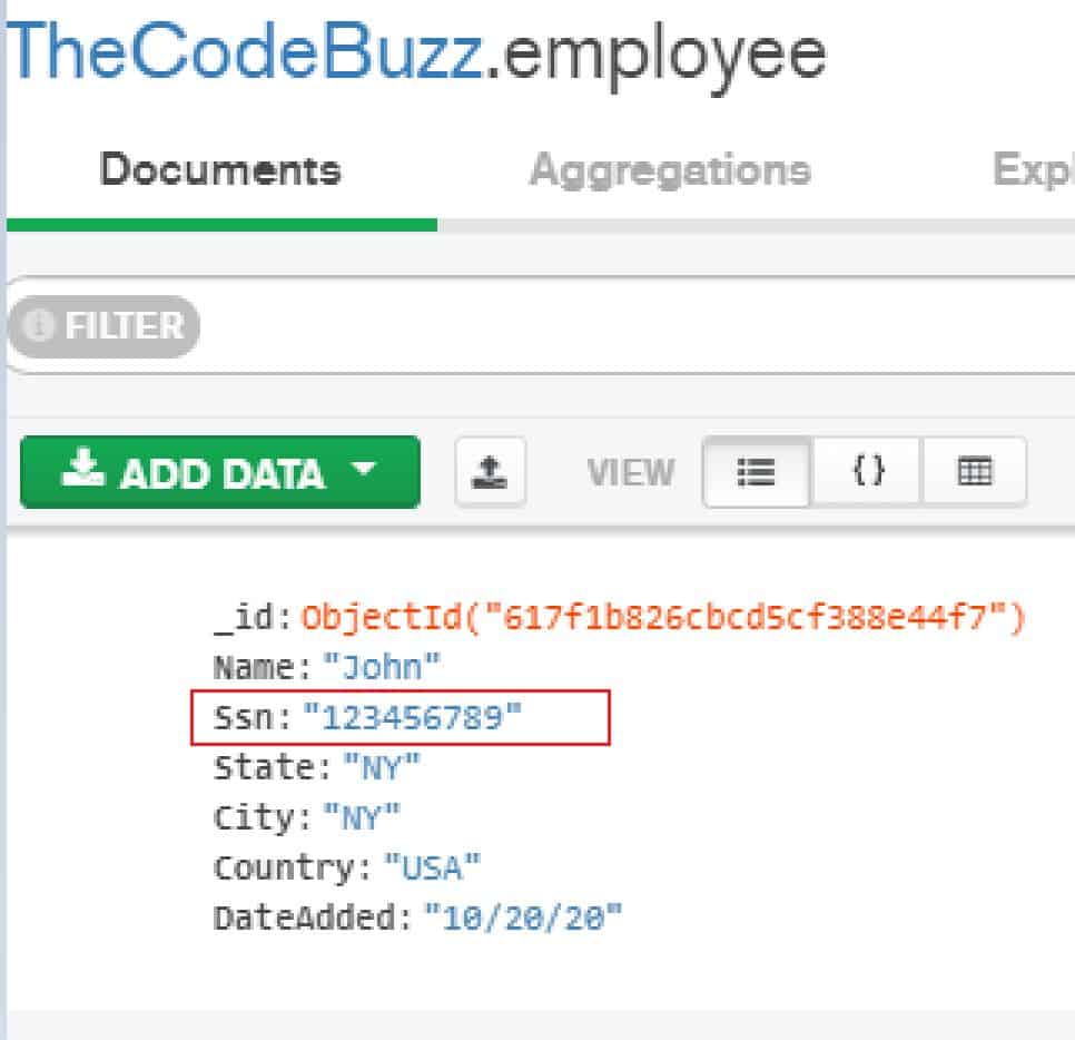 MongoDB Field Level Encryption and Decryption