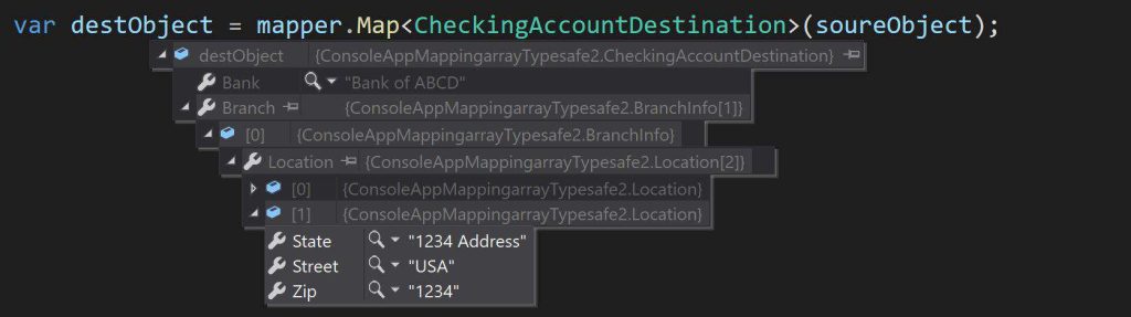 Automapper Map Array to an Array