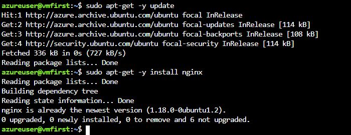 Install NGNIX Azure