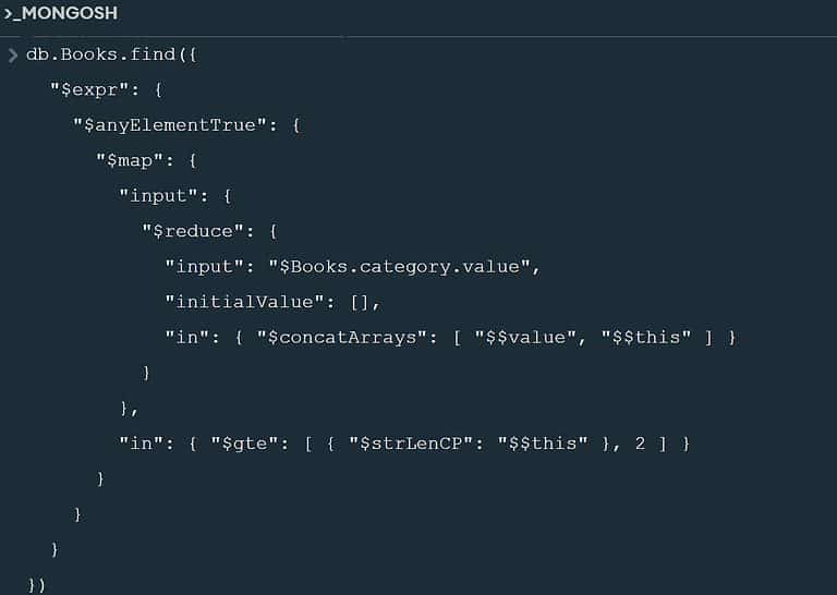 MongoDB nested array string field value length query TheCodeBuzz